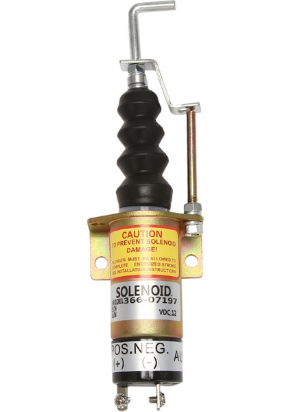 1502-12C7U2B2S1 SA-3405T 366-07197 2 Pıns 12V Durdurma Solenoid Valfı-Sinocmp Elektrik Solenoid Ekskavatör Için Solenoid Kesme, (Yurt Dışından)