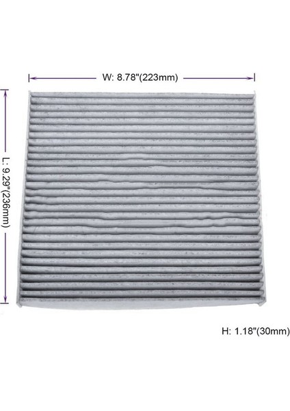 1003C (CF10134) Acura, Csx, Honda, Accord, Civic, Crosstour, Odyssey, C35519 Için Aktif Karbon Araç Kabin Hava Filtresi (Yurt Dışından)