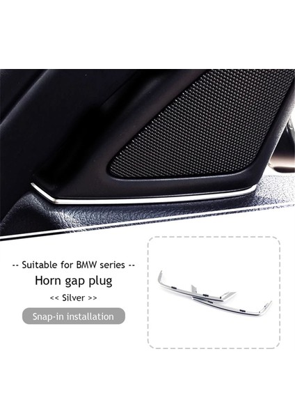 2 Adet Kapı Tweeter Yuvası Fiş Çıkartmalar Bmw 5 Serisi Için F10 F11 2014-2017 Abs Krom Kapı Hoparlör Çerçevesi (Yurt Dışından)