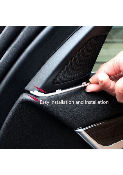 2 Adet Kapı Tweeter Yuvası Fiş Çıkartmalar Bmw 5 Serisi Için F10 F11 2014-2017 Abs Krom Kapı Hoparlör Çerçevesi (Yurt Dışından)