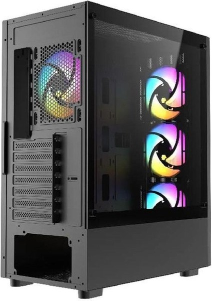 F9 650W 80PLUS Bronze Mesh 4X120MM Rgb Fanlı E-Atx Bilgisayar Kasası