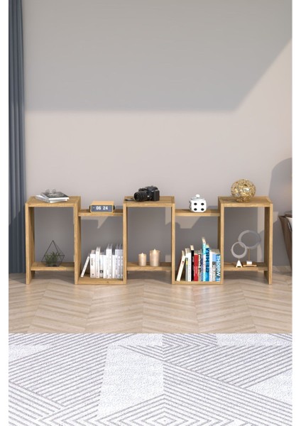 Zero Dekoratif Kitaplık Çam