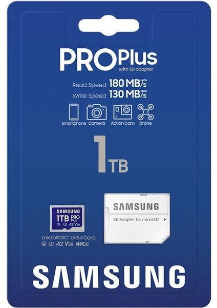 Pro Plus 1 Tb Adaptörlü Hafıza Kartı (180MB/S-130MB/S)