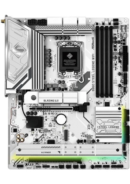 B860 Steel Legend Wıfı Intel B860 Soket 1851 Ddr5 8666MHZ (Oc) M.2 Anakart