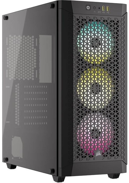 Corsaır 480T 3XAR120 Rgb Fanlı 750W 80PLUS Bronze Midt Atx Siyah Kasa