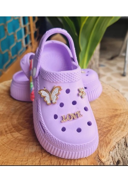 Kız Çocuk Sandalet Parlak Taşlı Beauty (Güzellik) Figürli Kaydırmaz Taban Havuz Deniz Ayakkabısı