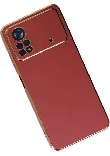 Xiaomi Poco X4 Pro 5g Kılıf Volet Silikon - Kırmızı Ferrg