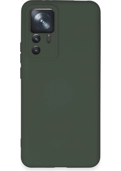 Xiaomi Mi 12T Pro Kılıf Nano Içi Kadife Silikon - Koyu Yeşil Ferrg