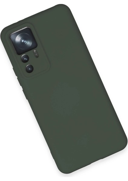 Xiaomi Mi 12T Pro Kılıf Nano Içi Kadife Silikon - Koyu Yeşil Ferrg modelleri