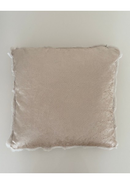 Premium,lüks Dokulu Peluş Kırlent,dekoratif,vizon,füme,ekru 1 Adet ,45X45 cm fırsatları