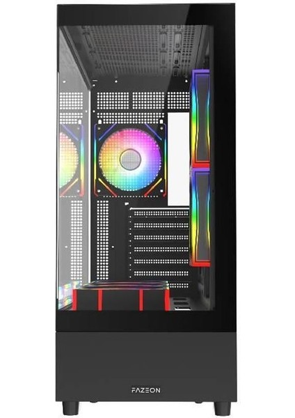 F2 650W 80PLUS Bronze Mesh 6X120MM Argb Fanlı Atx Bilgisayar Kasası