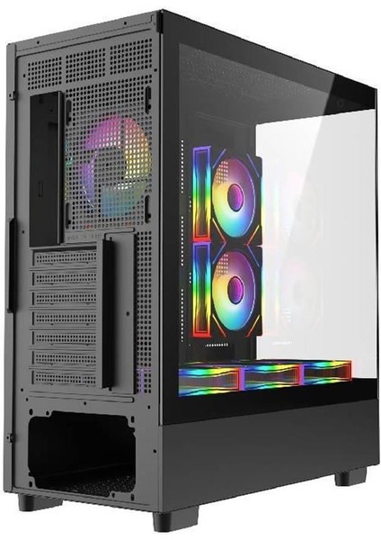 F2 650W 80PLUS Bronze Mesh 6X120MM Argb Fanlı Atx Bilgisayar Kasası