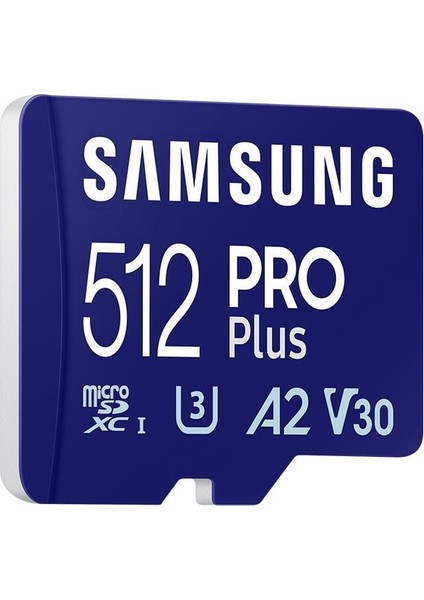 Pro Plus 512 GB Adaptörlü Hafıza Kartı (180MB/S-130MB/S)