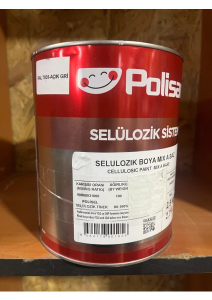 Açık Gri Selülozik Boya 2.25 Litre 2.5 kg fiyatları