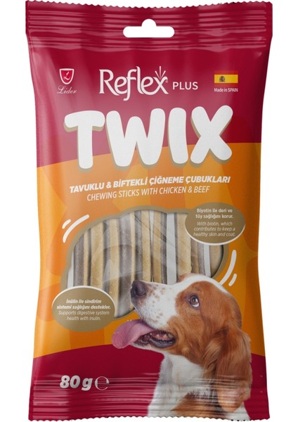 Twix Chewing Sticks Tavuklu ve Biftekli Çiğneme Çubukları 80GR