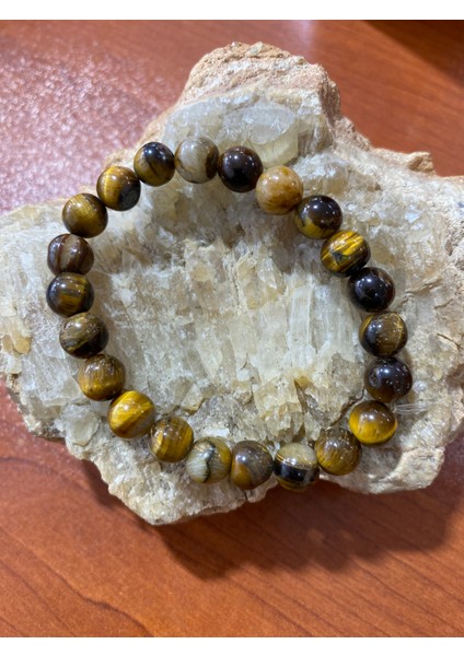 Doğal Kaplan Gözü Taş Bileklik