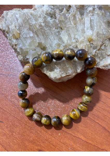 Doğal Kaplan Gözü Taş Bileklik modelleri