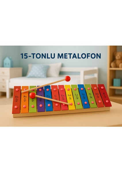 Metalofon 15 Tuşlu