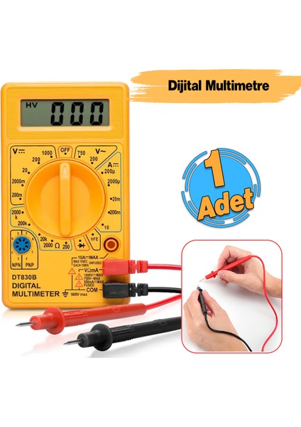 Dijital Multimeter Pens Amper Metre Dijital Pensampermetre Voltaj Dc Alternatif Akım Ölçme Ölçüm