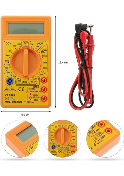 Dijital Multimeter Pens Amper Metre Dijital Pensampermetre Voltaj Dc Alternatif Akım Ölçme Ölçüm