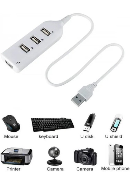 4 Port USB Çoğaltıcı Çoklayıcı Hub USB 2.0 Çoklama Pc Laptop