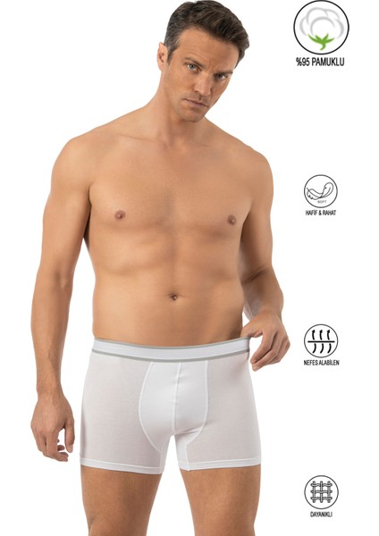 Özkan 11226 Erkek %95 Pamuklu Likralı Süprem Kumaş Esnek Rahat Boxer Şort