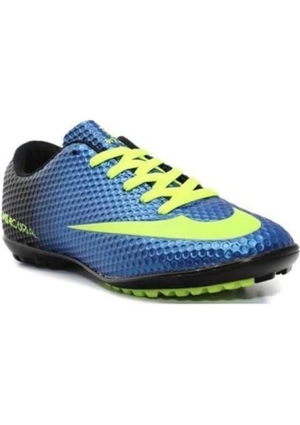 401-25 Erkek Halı Saha Krampon Mavi Sarı