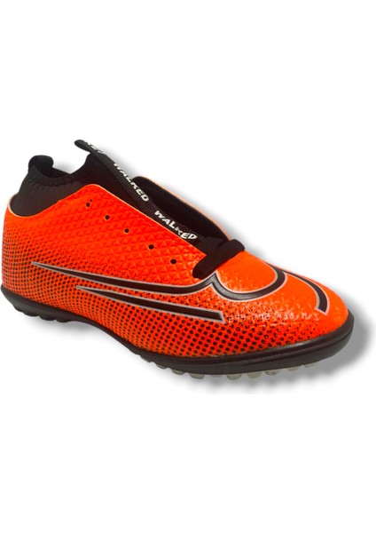 437-25 Çoraplı Halı Saha Krampon Turuncu Siyah 36-39