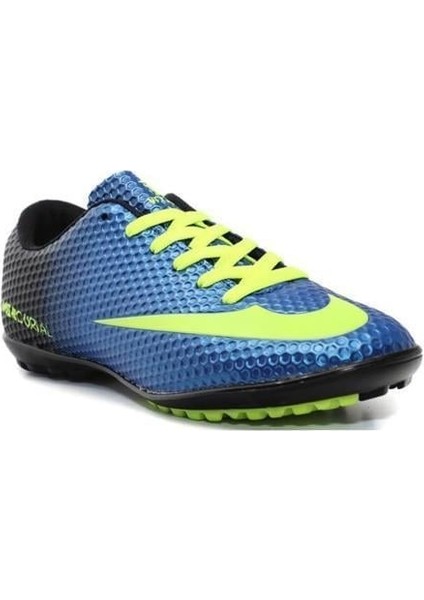 401-25 Çocuk Halı Saha Krampon Mavi Sarı 31-35