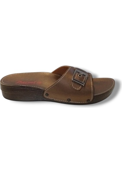 14701-25 Deri Anatomik Tek Bant Kadın terlik fiyatları