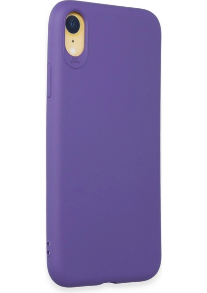 Apple iPhone Xr Kılıf First Silikon - Mor Ferrg