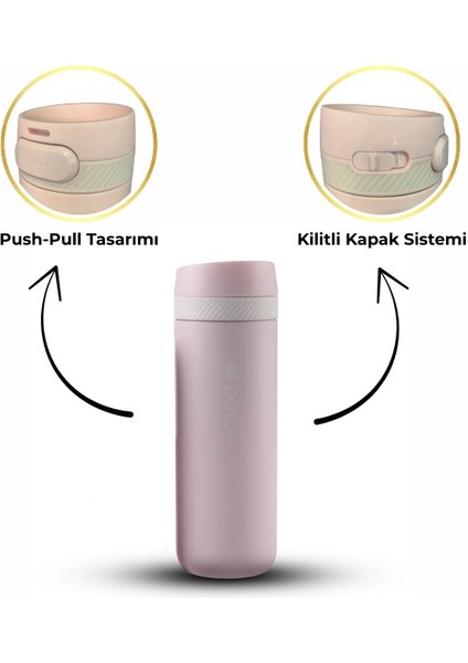 Squid Termos 600ML-PEMBE