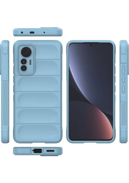 Xiaomi Mi 12 Lite Kılıf Optimum Silikon - Sky Blue Ynsmr