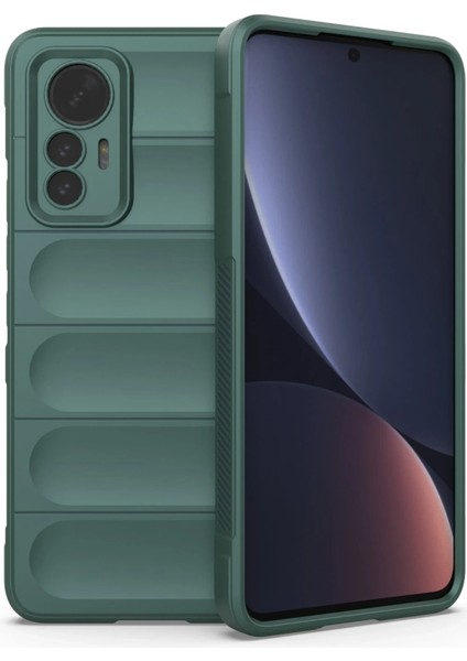 Xiaomi Mi 12 Lite Kılıf Optimum Silikon - Koyu Yeşil Ynsmr