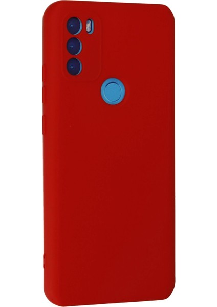 General Mobile Gm 21 Plus Kılıf Nano Içi Kadife Silikon - Kırmızı Ferrg