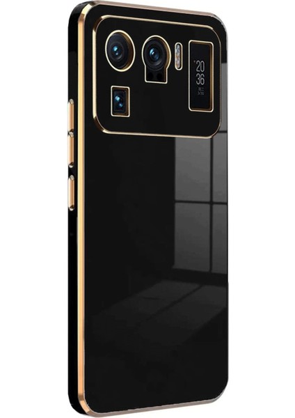 Xiaomi Mi 11 Ultra Kılıf Volet Silikon - Siyah Ferrg