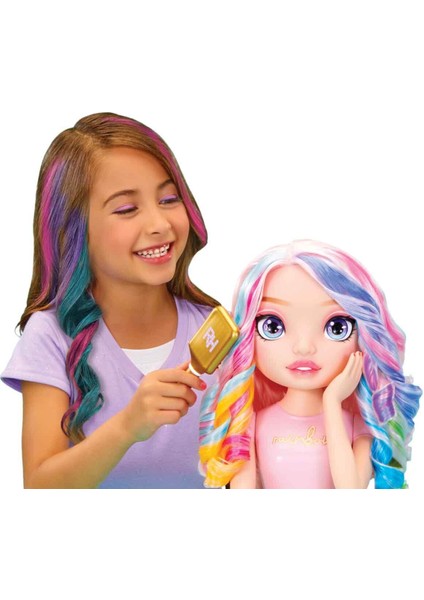 4in1 Rainbow High Bella Parker Saç Tasarım Büstü Oyun Seti 33 cm