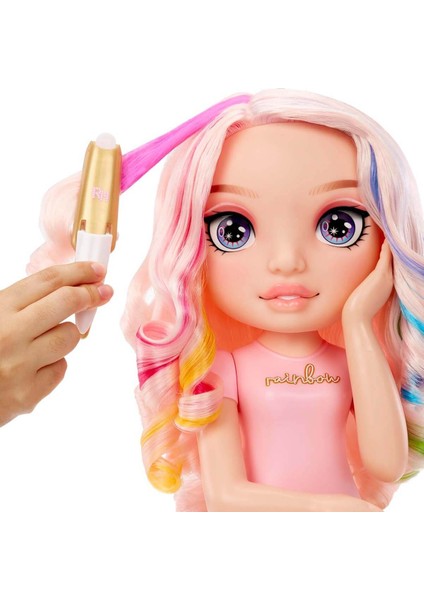 4in1 Rainbow High Bella Parker Saç Tasarım Büstü Oyun Seti 33 cm modelleri