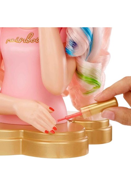 4in1 Rainbow High Bella Parker Saç Tasarım Büstü Oyun Seti 33 cm fırsatları
