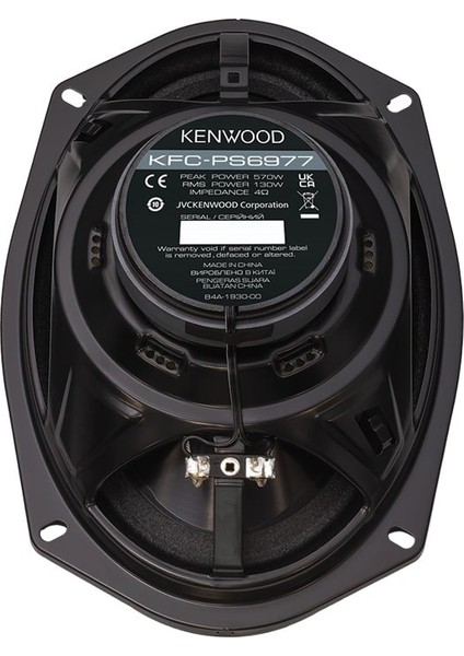 KFC-PS6977 Ps Serisi Oval Hoparlör 3 Yollu 570W Maksimum 130W Rms