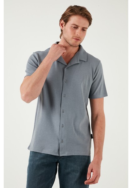 Pamuklu Regular Fit Kısa Kollu 2'li Paket Gömlek Erkek GÖMLEK 5902640S2