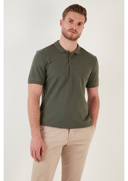 Pamuklu Regular Fit Düğmeli Polo Yaka 5'li Paket T Shirt Erkek T SHİRT 5902127S5