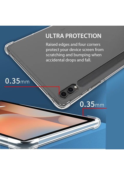 Samsung Galaxy Tab S10 Ultra 14.6 Inc Antishock Köşe Korumalı Sararmaz Şeffaf Shockproof Esnek Kılıf Sm- X920 X926 fiyatları