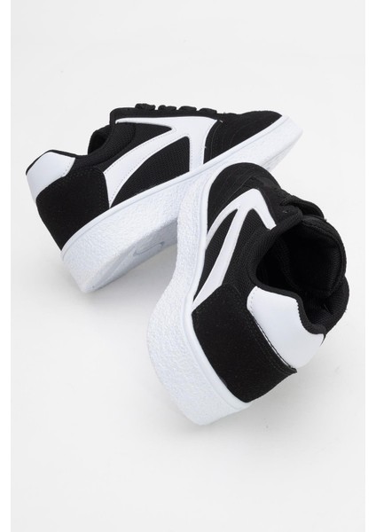 Kadın Anorak Spor Ayakkabı Siyah Beyaz fırsatları