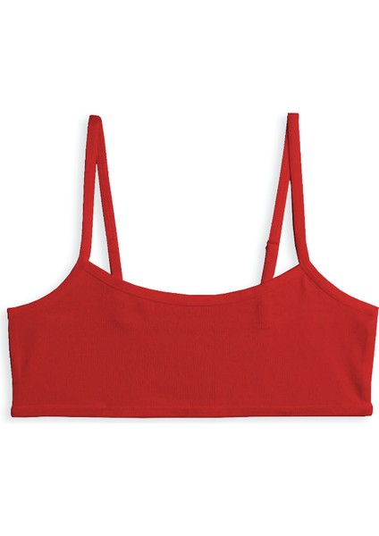 Genç Kız Pedsiz Pamuklu Likralı Yarım Atlet Alıştırma Sütyeni 6'lı Paket modelleri