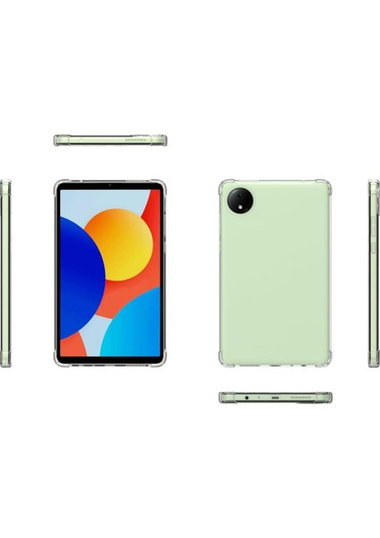 Xiaomi Redmi Pad Se 8.7 (2024) Inc Antishock Köşe Korumalı Sararmaz Şeffaf Shockproof Esnek Kılıf