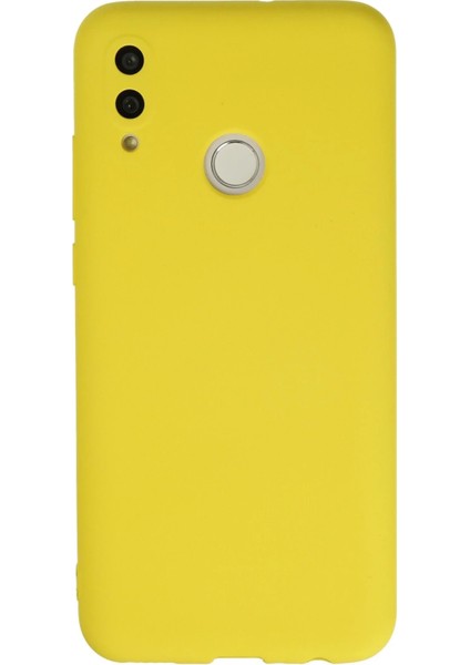 Huawei P Smart 2019 Kılıf Nano Içi Kadife Silikon - Sarı Ferrg