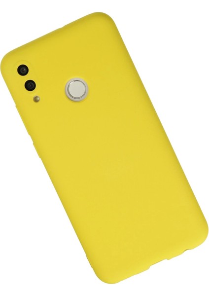 Huawei P Smart 2019 Kılıf Nano Içi Kadife Silikon - Sarı Ferrg