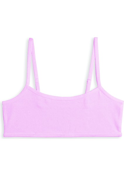 Genç Kız Pedsiz Pamuklu Likralı Yarım Atlet Alıştırma Sütyeni 3'lü Paket modelleri