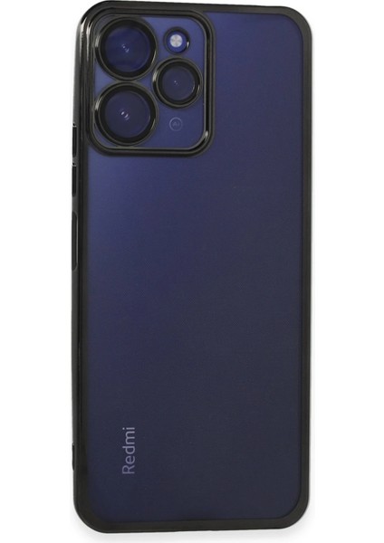 Xiaomi Redmi 12 Kılıf Razer Lensli Silikon - Siyah Ferrg